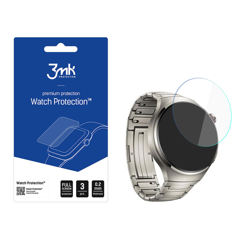 3mk laikrodžio apsaugos ARC apsauginė plėvelė, skirta „Huawei Watch 4 Pro Elite 48mm“