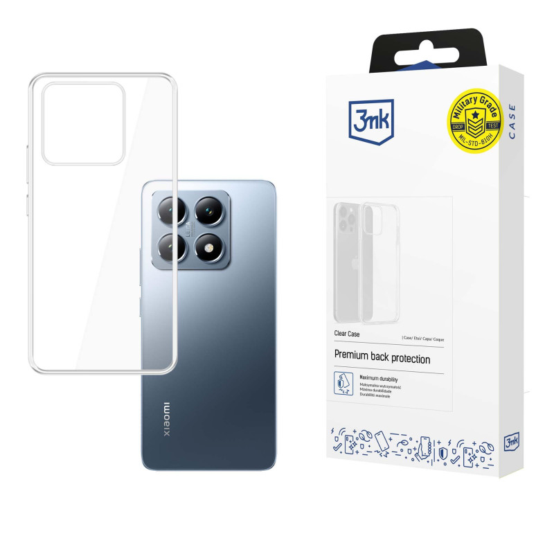 3mk skaidrus dėklas, skirtas „Xiaomi 14T“ - permatomas