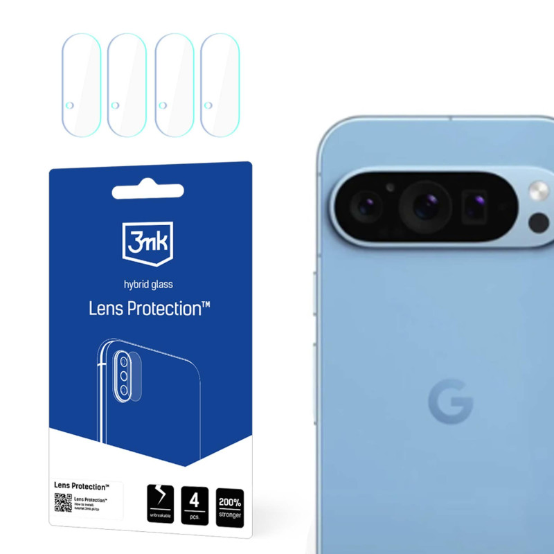 Hibridinis stiklas kameros objektyvui, 3 mk objektyvo apsauga, skirta „Google Pixel 9 Pro“