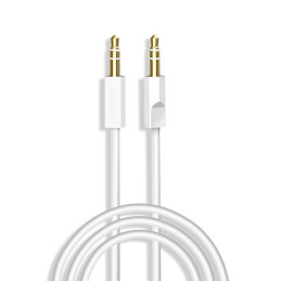 Dudao AUX kabelio mini lizdas 3,5 mm 1 m 3 polių stereo baltas (L12S baltas)