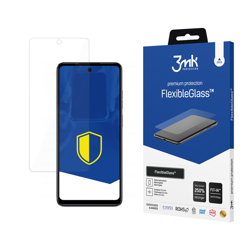 Grūdintas stiklas 3mk FlexibleGlass Motorola Moto E14 telefonui