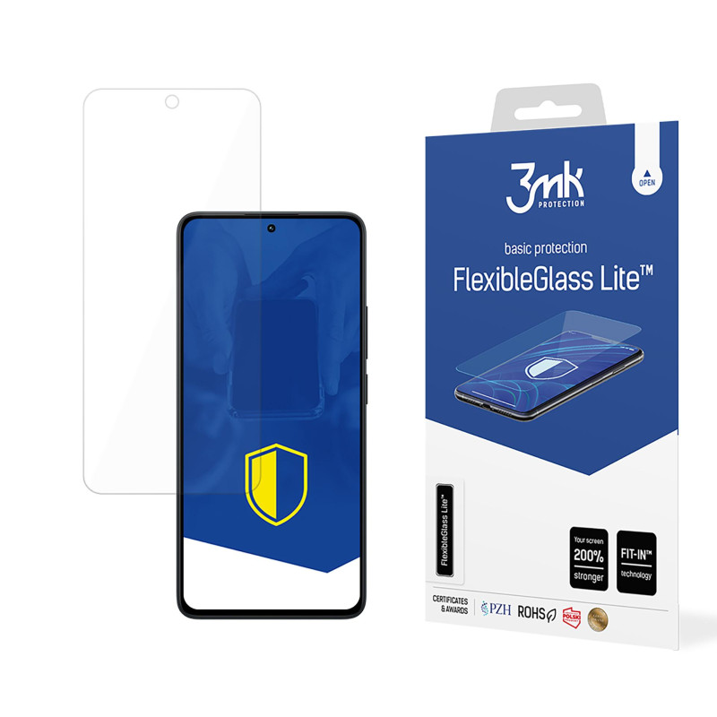 Hibridinis stiklas 3mk FlexibleGlass Lite™, skirtas Xiaomi Redmi 13 4G