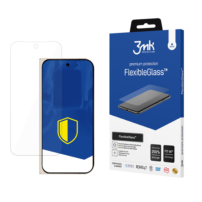 Hibridinis 3mk „FlexibleGlass“ stiklas „Google Pixel 9 Pro Fold“ (priekis)