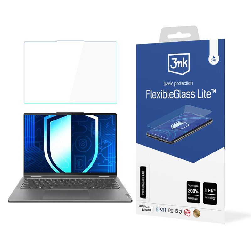 Hibridinis stiklas 3mk FlexibleGlass Lite, skirtas Lenovo Yoga 7 2-in-1 14IML9 14"