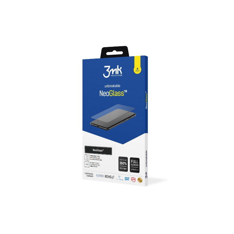 Grūdintas stiklas 3mk NeoGlass su juodu rėmeliu, skirtas Samsung Galaxy S24+