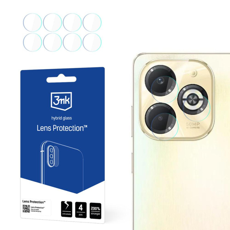Kameros objektyvo stiklas 3mk objektyvo apsauga, skirta „Infinix Smart 8 Plus“