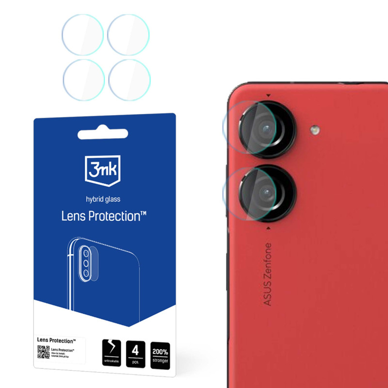 Hibridinis stiklas kameros objektyvui, 3mk objektyvo apsauga, skirta „Asus Zenfone 10“