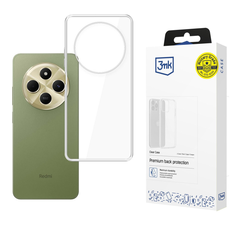 3mk skaidrus dėklas, skirtas „Xiaomi Redmi 14C“ - permatomas