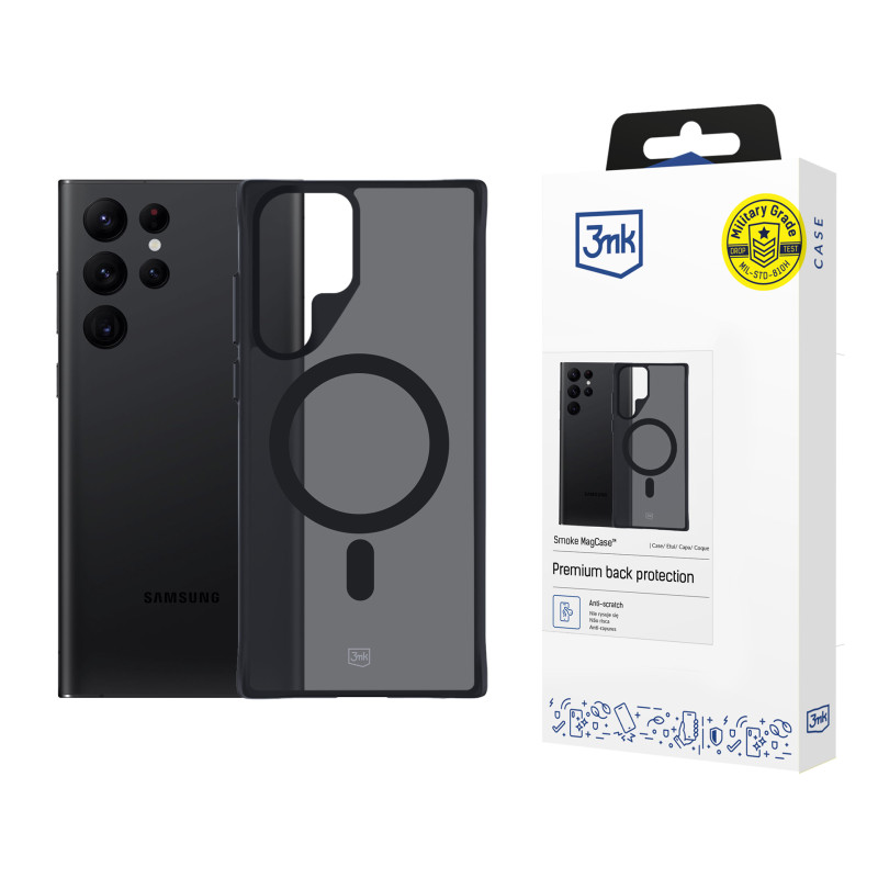 3mk „Smoke MagCase“ dėklas, skirtas „Samsung Galaxy S22 Ultra 5G“