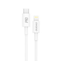 „Dudao L6X USB-C“ – „Lightning PD“ 20 W 1 m kabelis – baltas