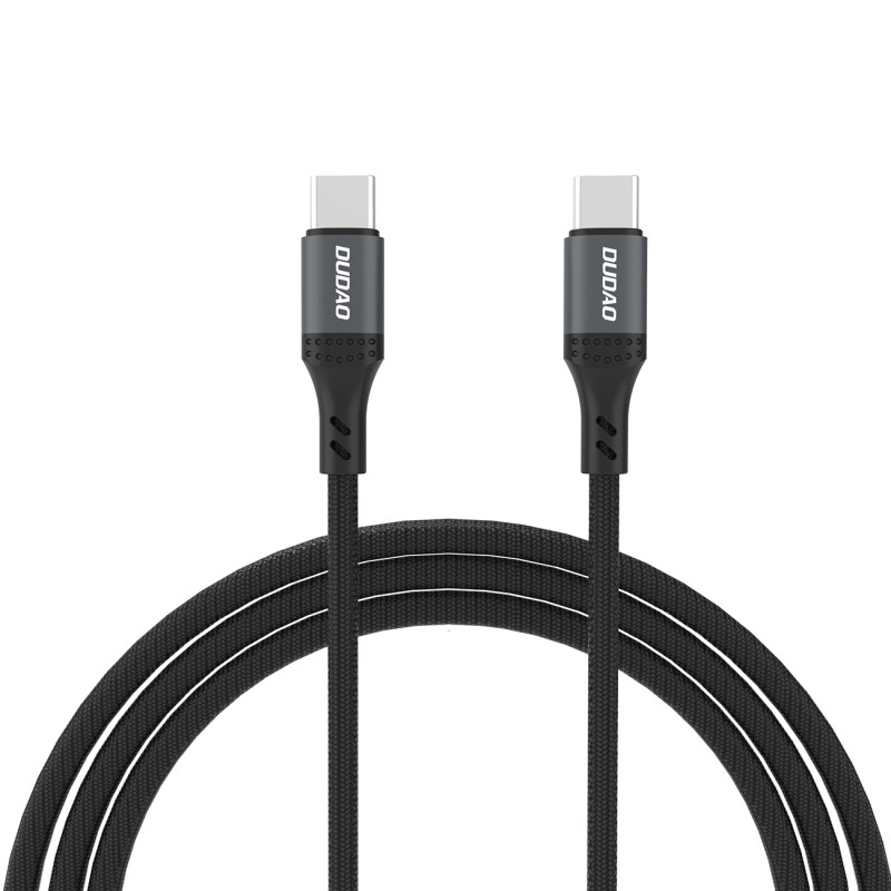 Dudao L3CC USB-C - USB-C 60W 2m pintas kabelis - juodas