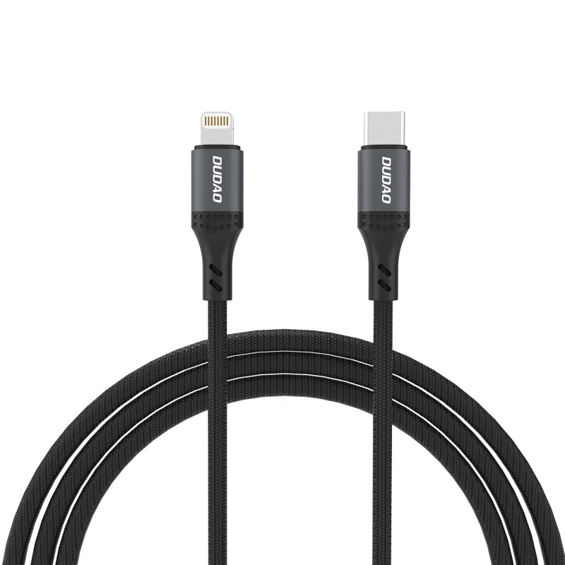 Dudao L3CL USB-C - Lightning 30W pintas laidas 1.2m - juodas