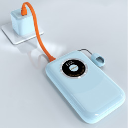 Išorinė baterija Dudao K21 Mini 10000mAh 22.5W USB-A / USB-C - mėlyna