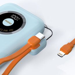 Išorinė baterija Dudao K21 Mini 10000mAh 22.5W USB-A / USB-C - mėlyna