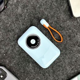 Išorinė baterija Dudao K21 Mini 10000mAh 22.5W USB-A / USB-C - mėlyna