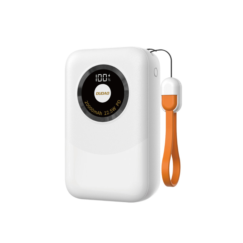 Išorinė baterija Dudao K21Pro Mini 20000mAh 22.5W - balta
