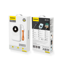 Išorinė baterija Dudao K21Pro Mini 20000mAh 22.5W - balta