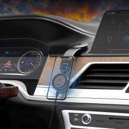 „Dudao F21 Pro 15W MagSafe“ indukcinis automobilinis įkroviklis – juodas