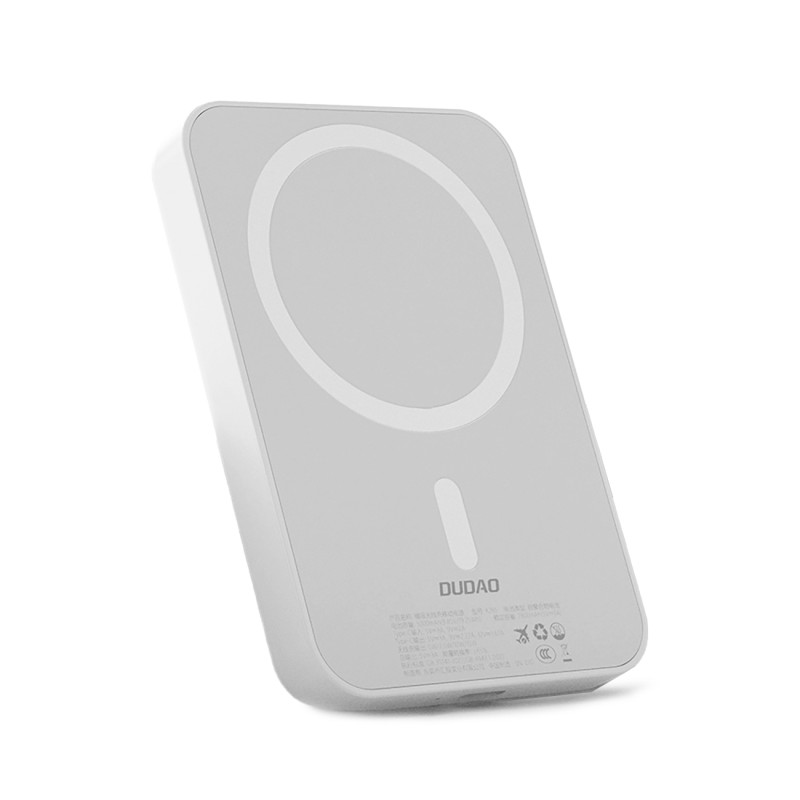 Nešiojamoji baterija Dudao K26S 5000mAh 20W USB-A / USB-C / MagSafe - balta