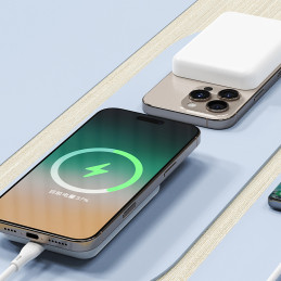 Nešiojamoji baterija Dudao K26S 5000mAh 20W USB-A / USB-C / MagSafe - balta