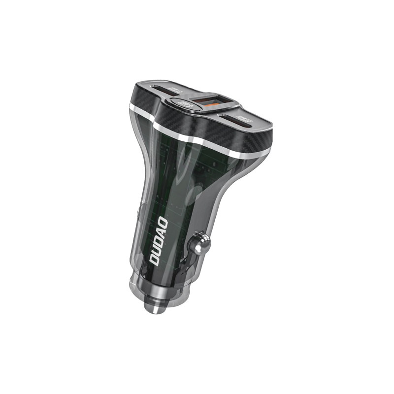 Dudao R78 78W automobilinis įkroviklis USB-C PD / 2xUSB-A QC - juodas