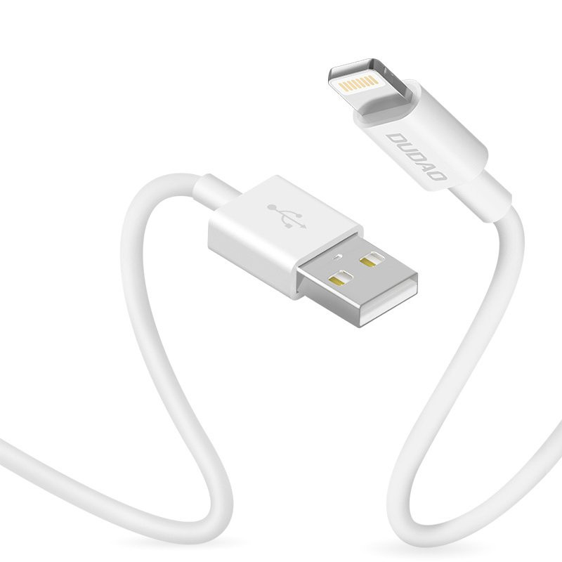 Dudao USB / Lightning kabelis 3A 1m baltas (L1L baltas)