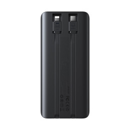 „Joyroom JR-PBF19“ 22,5 W 10000 mAh išorinė baterija su dviem integruotais laidais – juoda