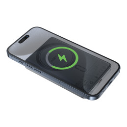 Itin plonas išorinis akumuliatorius „Acefast M12-10000 PD20W“, suderinamas su „MagSafe“ – juodas