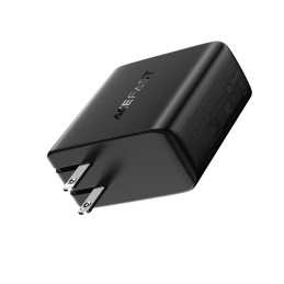 „Acefast A96 PD100W GaN“ įkroviklis (3 x USB-C + 1 x USB-A) su JAV kištuku – juodas