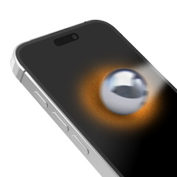 SBS grūdintas stiklas D3O su rėmeliu iPhone 15