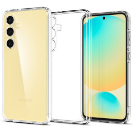 „Spigen Ultra Hybrid“ dėklas, skirtas „Samsung Galaxy S24 FE“ – skaidrus