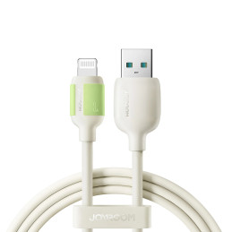„Joyroom S-A53“ 3A USB-A – „Lightning“ laidas su fluorescenciniu antgaliu, 2 m – smėlio spalvos