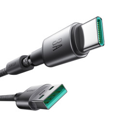 „Joyroom S-A50 Unlimited Series 3A USB-A - USB-C“ laidas su magnetiniu tvarkytuvu 1,2 m - pilkas