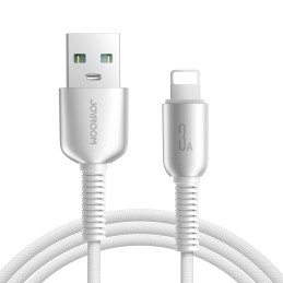 „Joyroom S-A51 Cutting-Edge“ serijos 3A USB-A – „Lightning“ laidas 1,2 m – šviesiai pilkas