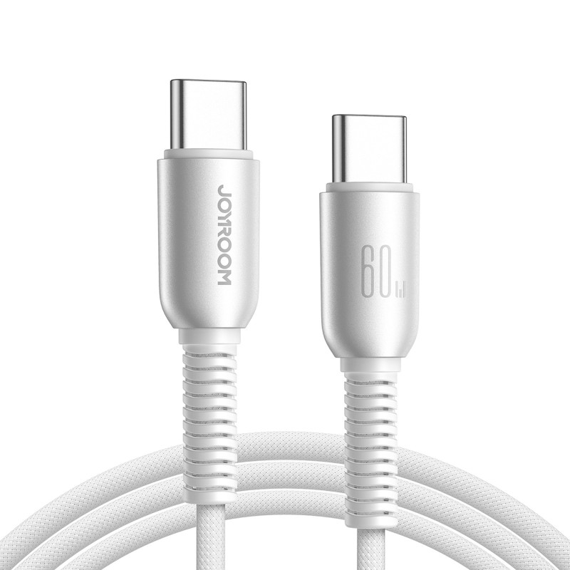 „Joyroom S-A51 Cutting-Edge“ serijos 60 W USB-C – USB-C laidas 1,2 m – šviesiai pilkas
