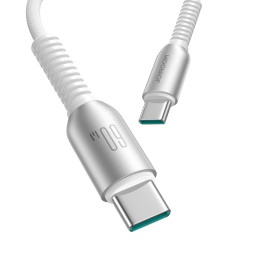 „Joyroom S-A51 Cutting-Edge“ serijos 60 W USB-C – USB-C laidas 1,2 m – šviesiai pilkas