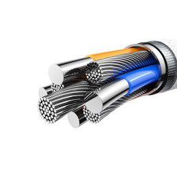 „Joyroom S-A51 Cutting-Edge“ serijos 60 W USB-C – USB-C laidas 1,2 m – šviesiai pilkas
