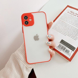 Milky Case Silikoninis Lankstus permatomas dėklas, skirtas Samsung Galaxy A72 4G Red