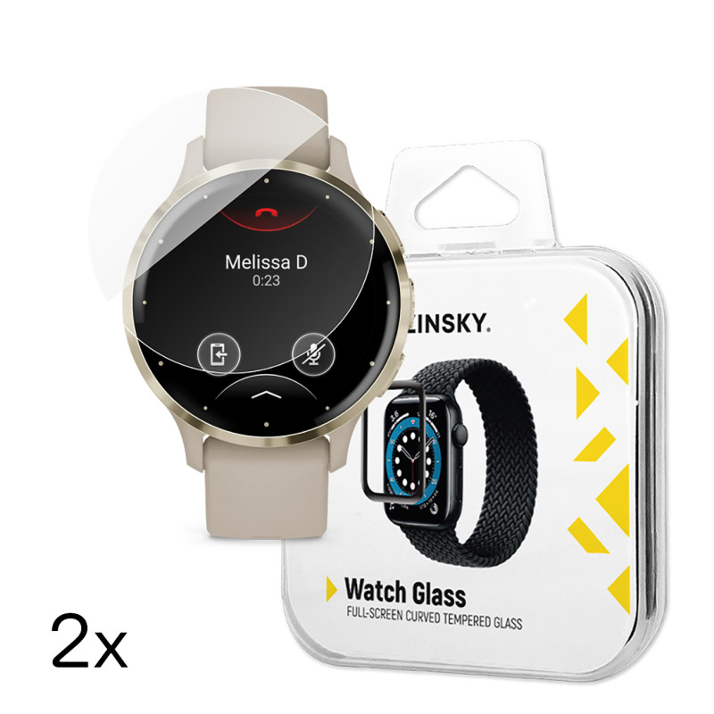 „Wozinsky Full Glue“ grūdintas stiklas, skirtas „Garmin Venu 3S 41mm“ (2 vnt.)