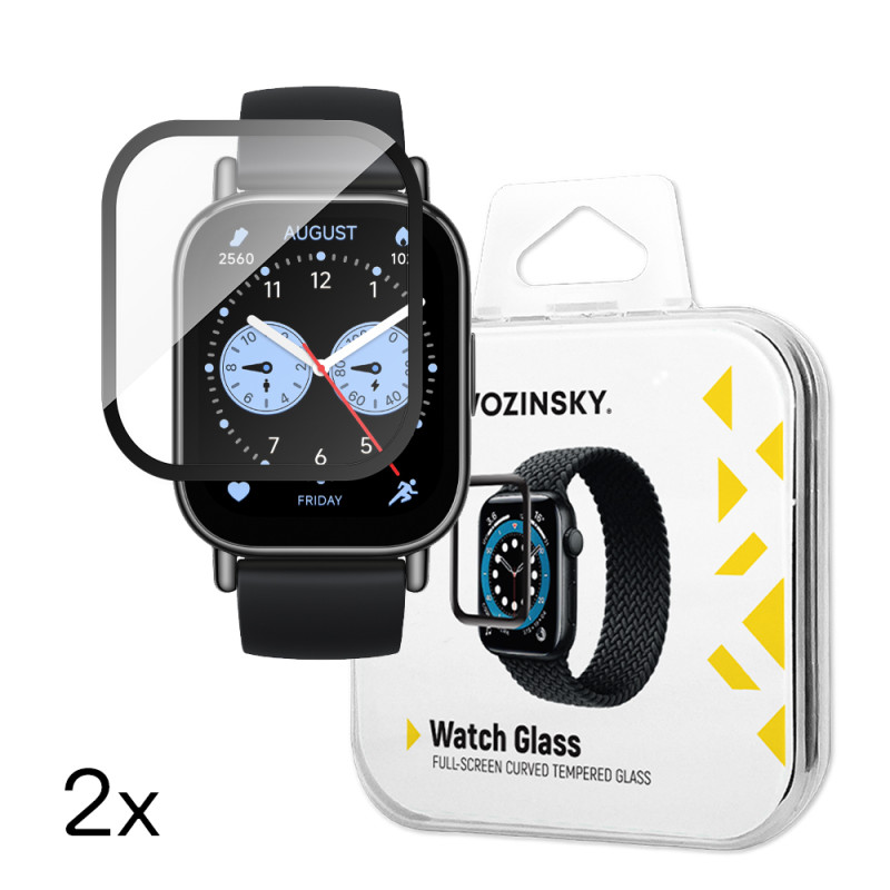 „Wozinsky Full Glue“ grūdintas stiklas, skirtas „Xiaomi Redmi Watch 5 Lite“ (2 vnt.)