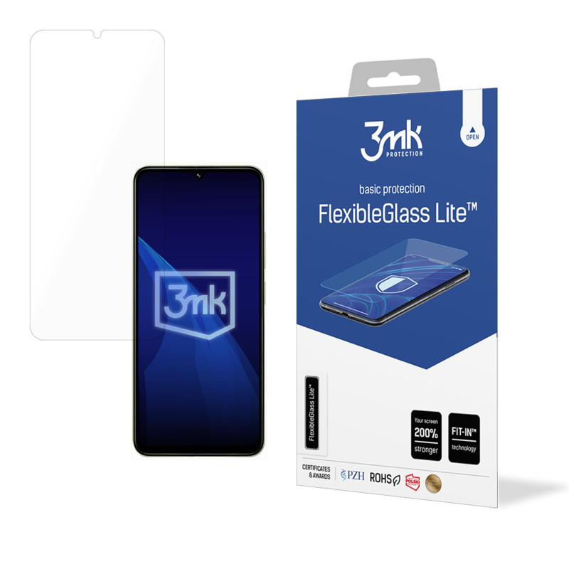 Hibridinis stiklas 3mk FlexibleGlass Lite™, skirtas Xiaomi Redmi 14R 5G