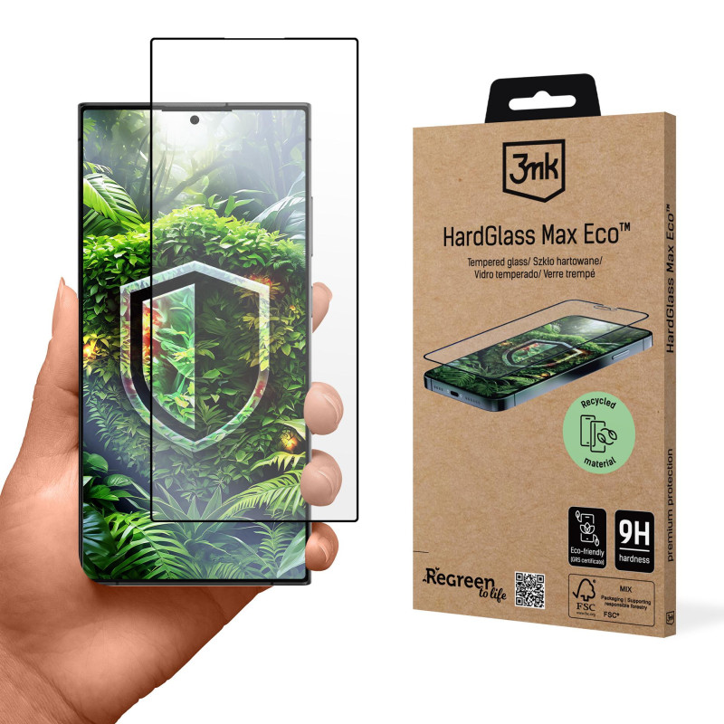 Grūdintas stiklas 3mk HardGlass Max Eco, skirtas Samsung Galaxy S24 Ultra