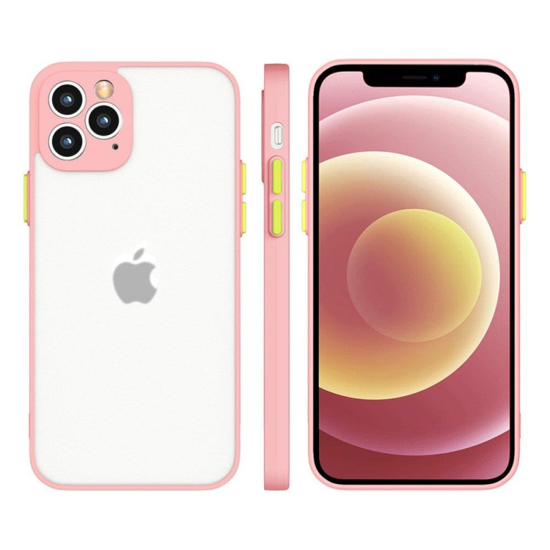 Milky Case Silikoninis lankstus permatomas dėklas, skirtas Samsung Galaxy A72 4G Pink