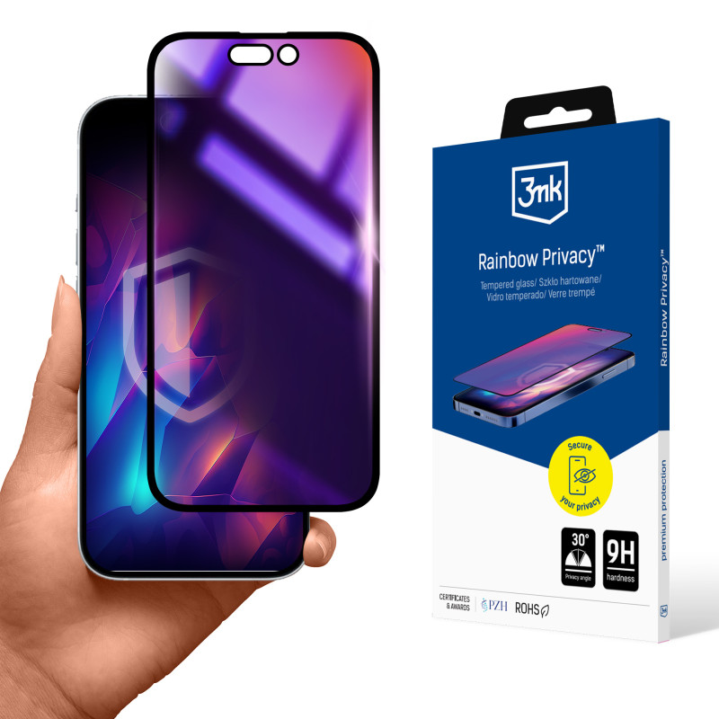 3mk Rainbow grūdintas stiklas Apple iPhone 15 Plus telefonui