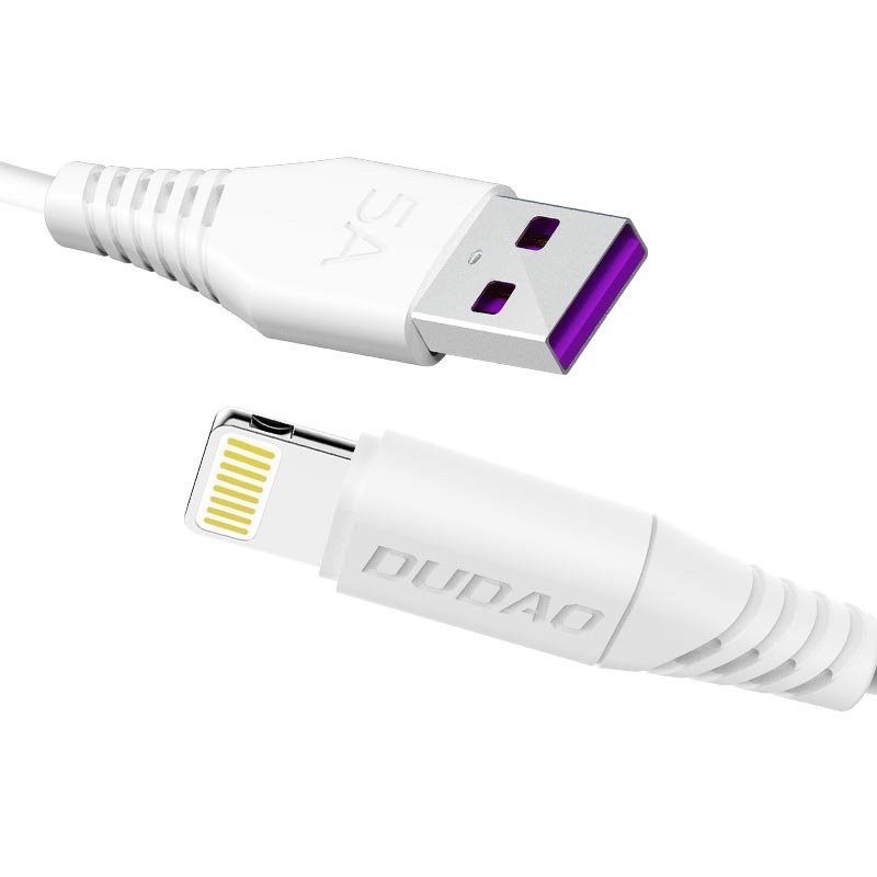 Dudao USB / Lightning kabelis 5A 2m baltas (L2L 2m baltas)