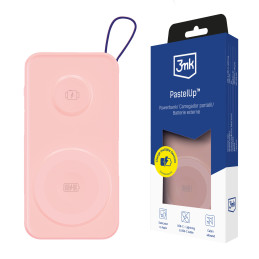 Išorinė baterija 3mk PastelUp 10,000mAh 22.5W USB 1A1C - rožinė