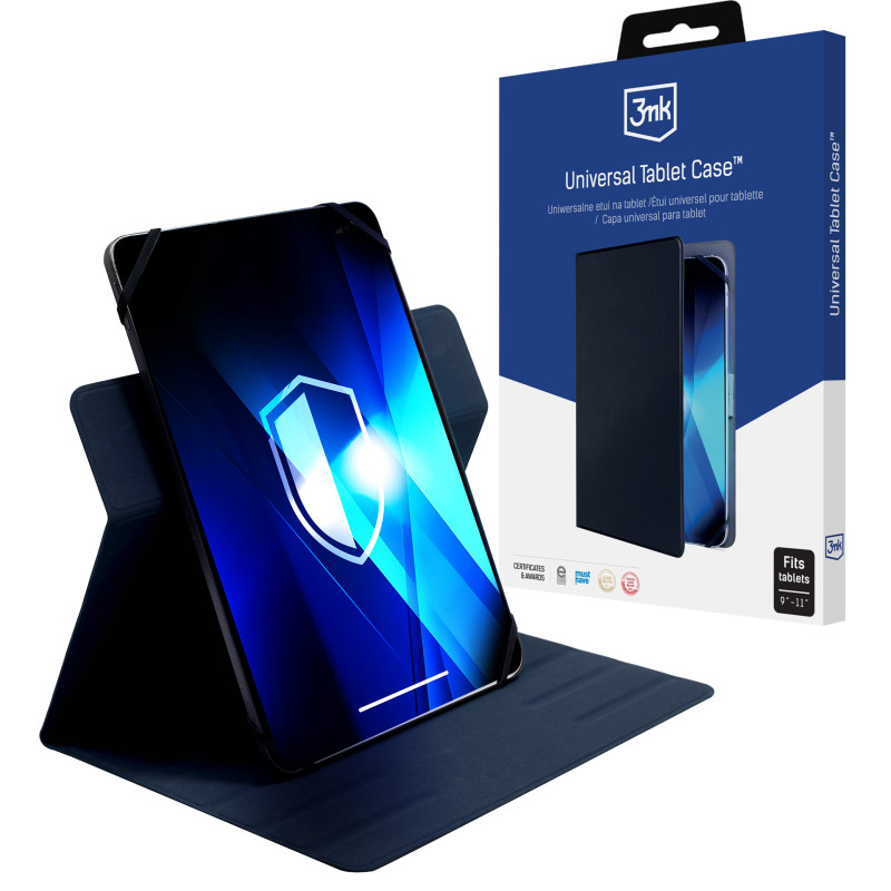Universalus planšetinio kompiuterio dėklas 3mk Universalus planšetinio kompiuterio dėklas 9-11" - tamsiai mėlynas