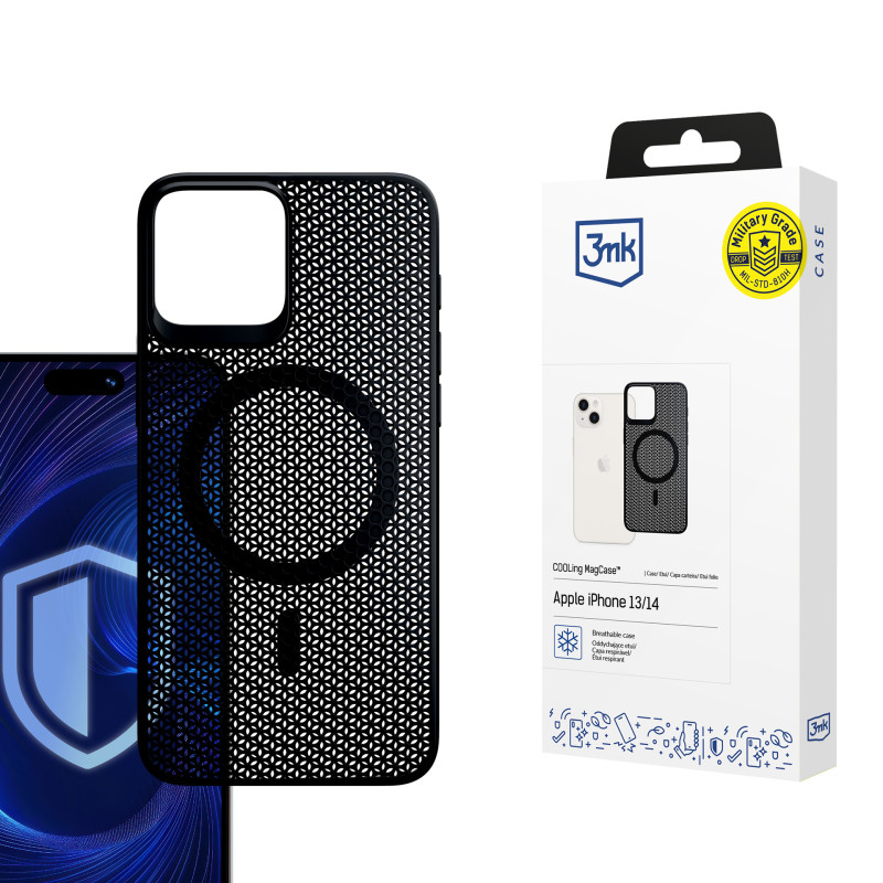 3mk vėsinamasis „MagCase“, skirtas „Apple iPhone 13/ 14“ - juodas
