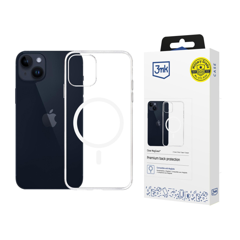3mk skaidrus „MagCase“, skirtas „Apple iPhone 13“ - permatomas