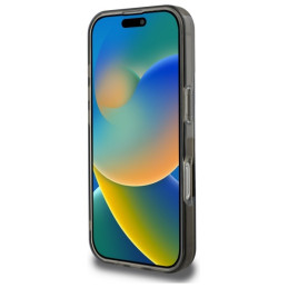 „Guess IML Glitter Circle MagSafe“ dėklas, skirtas „iPhone 16 Pro Max“ – juodas